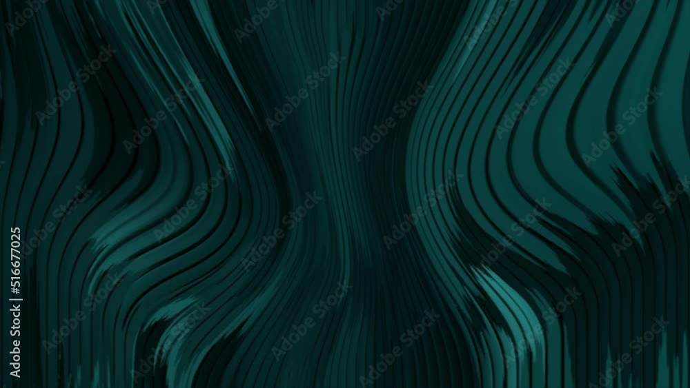 Leinwandbilder animated 3d waving cloth texture. liquid holographic background. smooth silk cloth surface with ripp