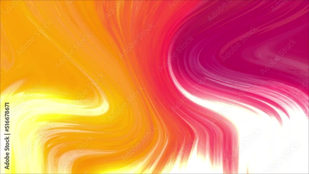 Leinwandbilder animated 3d waving cloth texture. liquid holographic background. smooth silk cloth surface with ripp
