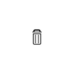 trash can icon vector drawing