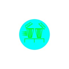 trash can icon vector drawing