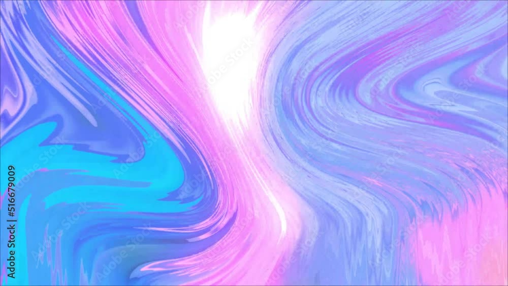 Leinwandbilder animated 3d waving cloth texture. liquid holographic background. smooth silk cloth surface with ripp