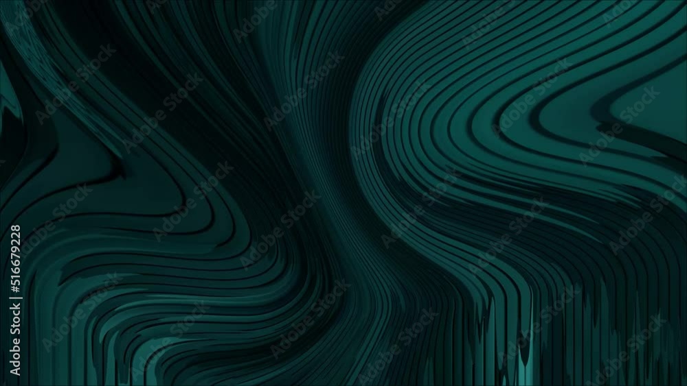 Leinwandbilder animated 3d waving cloth texture. liquid holographic background. smooth silk cloth surface with ripp
