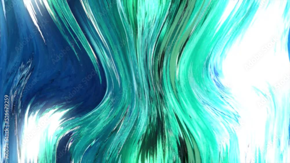 Leinwandbilder animated 3d waving cloth texture. liquid holographic background. smooth silk cloth surface with ripp