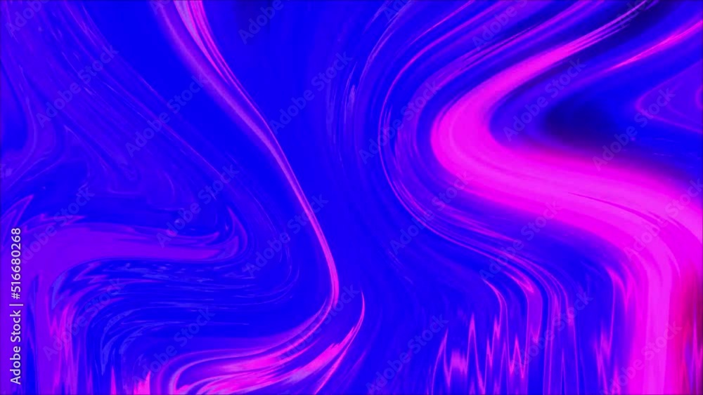 Leinwandbilder animated 3d waving cloth texture. liquid holographic background. smooth silk cloth surface with ripp