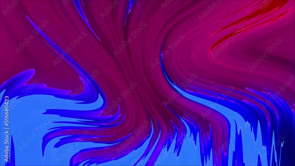 Leinwandbilder animated 3d waving cloth texture. liquid holographic background. smooth silk cloth surface with ripp