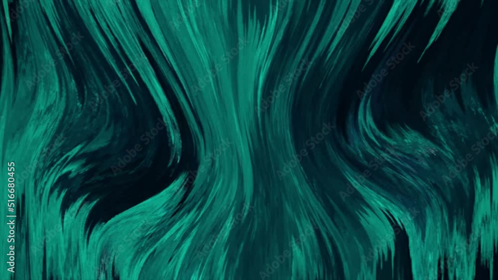 Leinwandbilder animated 3d waving cloth texture. liquid holographic background. smooth silk cloth surface with ripp