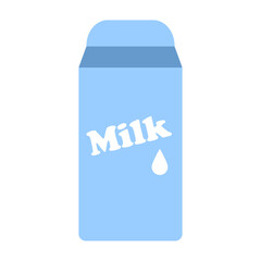 Illustration of eco package with milk.