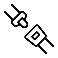 seat belt line icon
