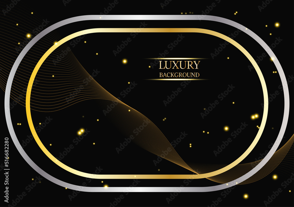 Poster graphics design luxury gray pattern texture with shiny ornament gold vector background
