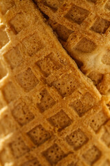 Macro texture of ice cream cone
