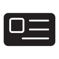 id card glyph icon