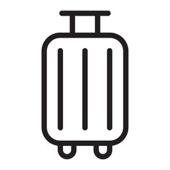 Wheel Luggage line icon