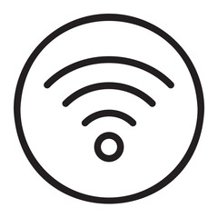 Wifi Area  line icon