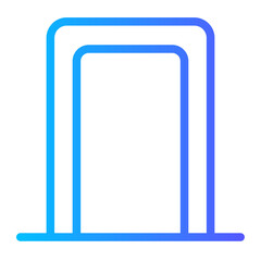 body scanner gradient icon