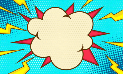 Blank comic cartoon background template