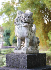 asian stone lion