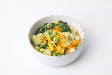 Capcai or capcay is the name of a typical Chinese dish in the form of many kinds of vegetables