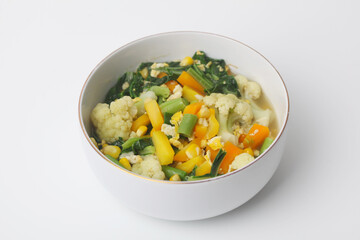 Capcai or capcay is the name of a typical Chinese dish in the form of many kinds of vegetables
