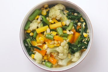 Capcai or capcay is the name of a typical Chinese dish in the form of many kinds of vegetables