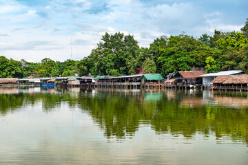 Fototapeta na wymiar The scenery around Nong Hoo lake in Chiang Mai Province