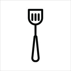 Outline spatula vector icon. Spatula illustration for web, mobile apps, design. Spatula vector symbol.