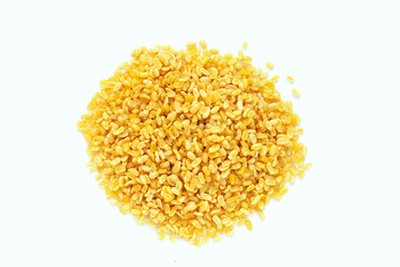 Deep fried mung bean on white