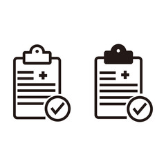 medical report icon vector symbol illustration