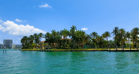 Luxurious mansion in Miami Beach, florida, U.S.A