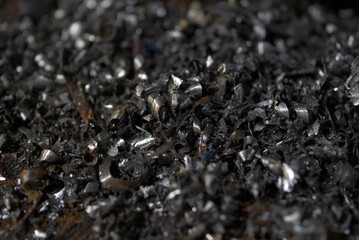 Scrap heavy metal scrap from grinders and lathes