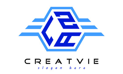 LZA three letter geometrical wings logo design vector template. wordmark logo | emblem logo | monogram logo | initial letter logo | typography logo | business logo | minimalist logo |	 - obrazy, fototapety, plakaty
