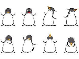 Obraz premium ペンギンポーズ