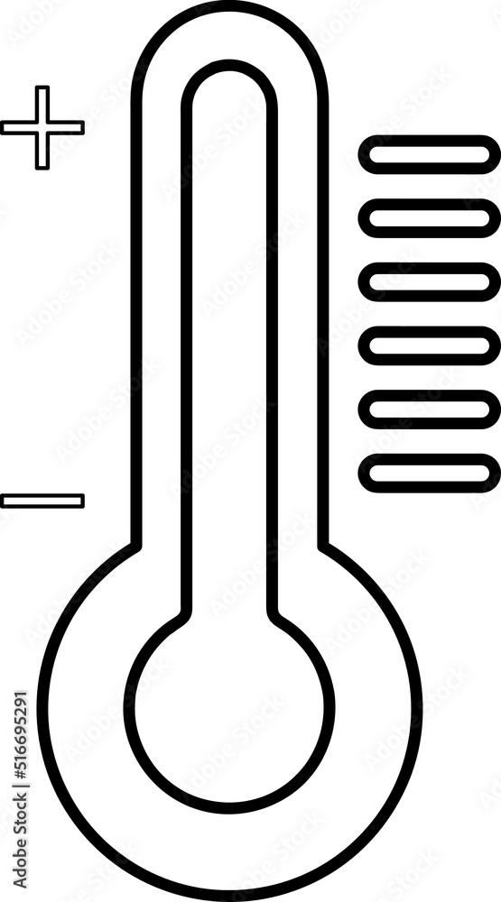 Poster thermometer. vector icon illustration on white background..eps