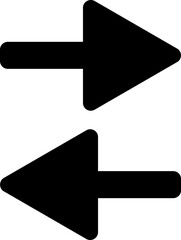  vector arrow icon illustration on white background.eps