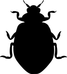  vector bug icon illustration on white background..eps