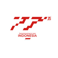 Indonesia Independence day logo