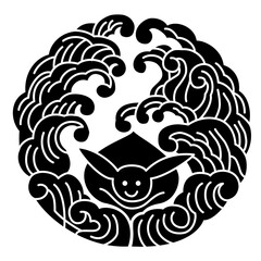 兎　卯　ウサギ　日本　伝統　家紋