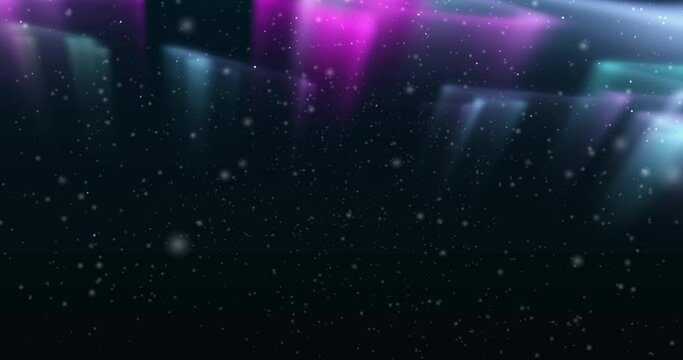 Aurora Borealis Milky Way Galaxy Reflections on Simulated Northern Lights