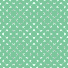 geometric Seamless pattern on green background.stylish background for fabric, wrapping, packaging paper, wallpaper.