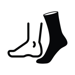 Footwear or sports shoe icon