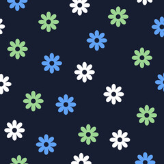 Modern Daisy Floral Pattern For Wallpaper, Wall art, Social Media, Digital Print