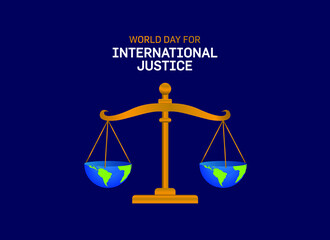 International Justice Day concept vector illustration. World day for international justice concept.