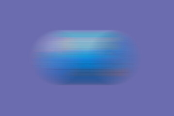 Abstract puzzling world globe in motion on the veri peri pastelic background.Copy space.