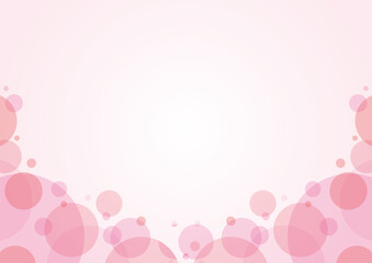 水玉背景ピンク