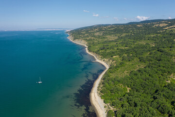 Aerial view to a beautiful sea coast