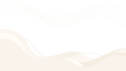 White background, wave and curve shapes with curvy subtle lines simple template design