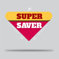 Super saver sponsor sticker