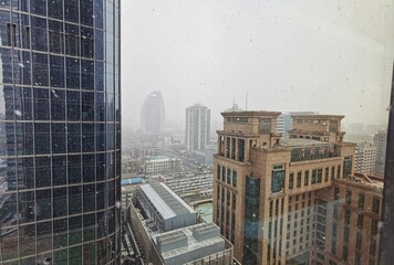Beijing City snow