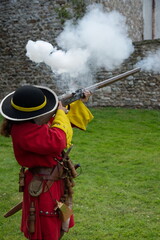 Red-coated uniform of the British Army from 17th century