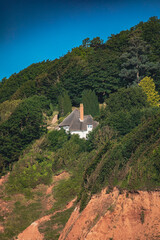 Fototapeta na wymiar Isolated house in the English countryside