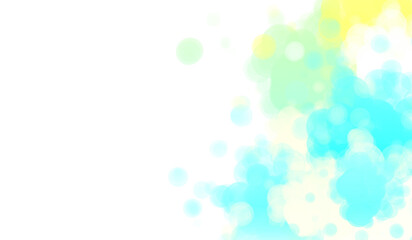 Light blue and yellow paint splatter white background design
